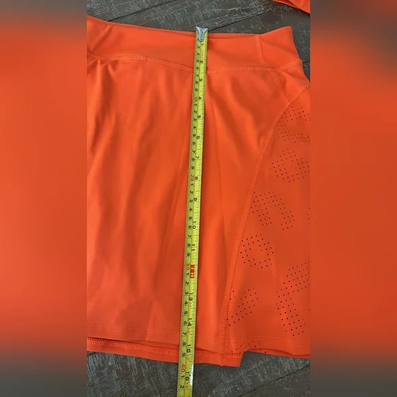 Sincerely Jules Orange Athletic Skort and Crop Top Set Active Tennis - Picture 11 of 11